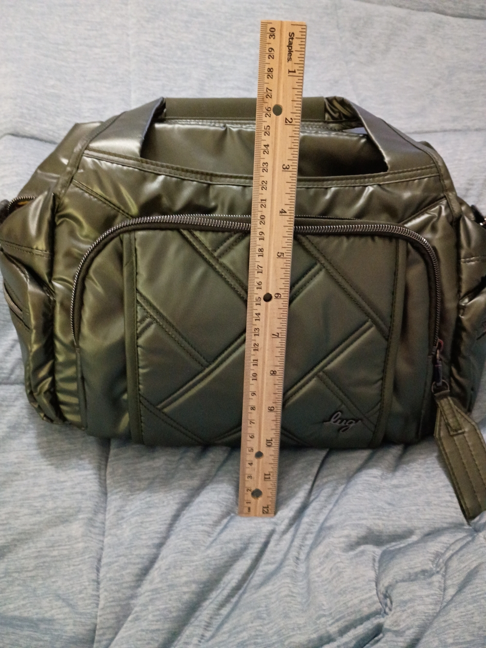 Lug Quilted Medium Satchel Crossbody - Rumble - Picture 12 of 16